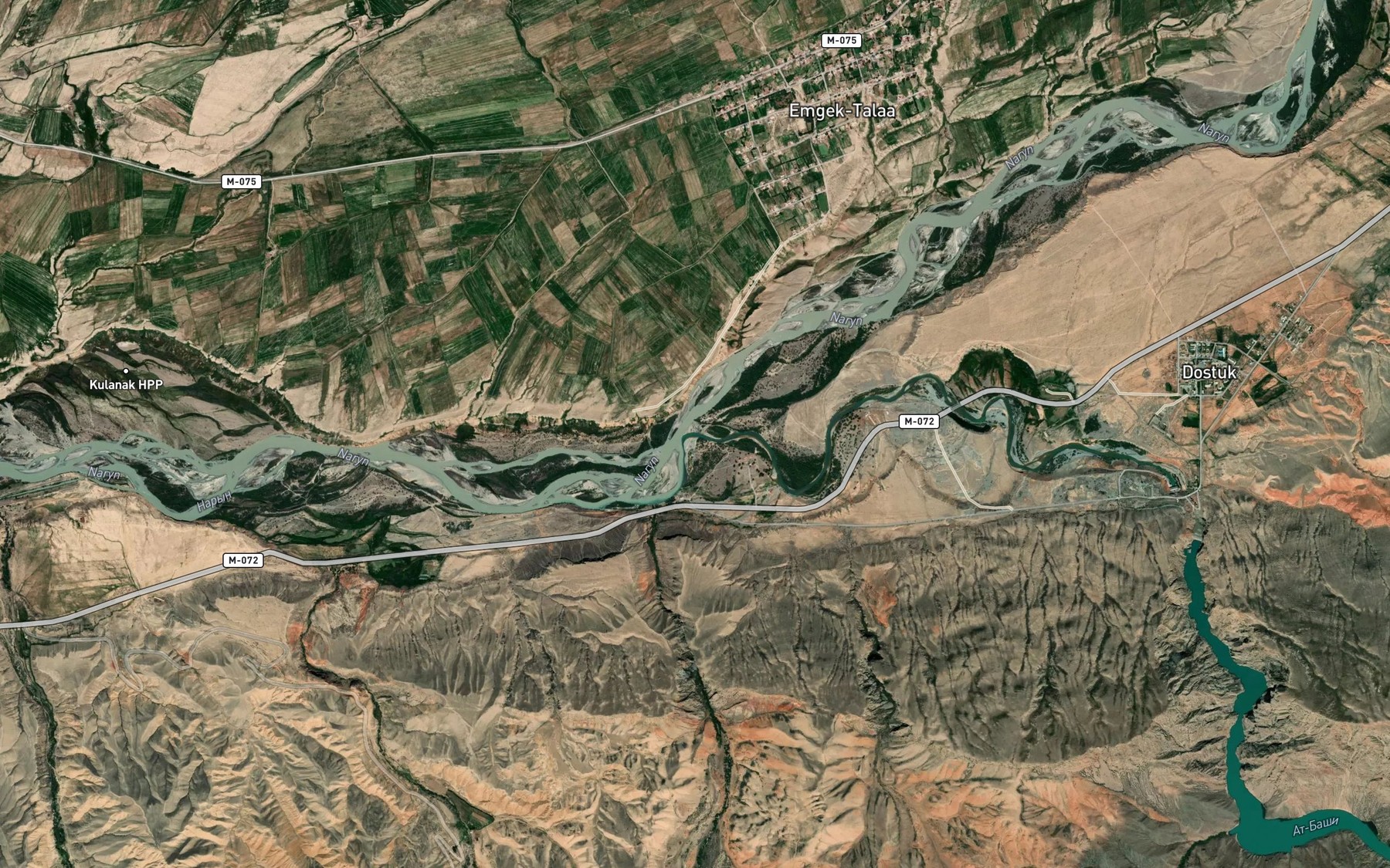 Satellite map of the At-Bashy