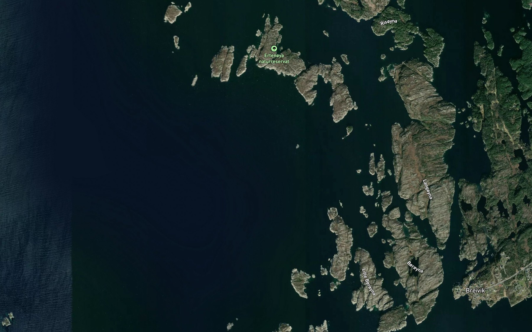 Satellite map of the Krabbeskjerflui