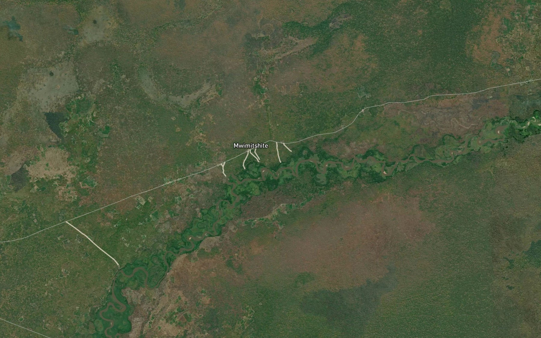 Satellite map of the Kamitumbu