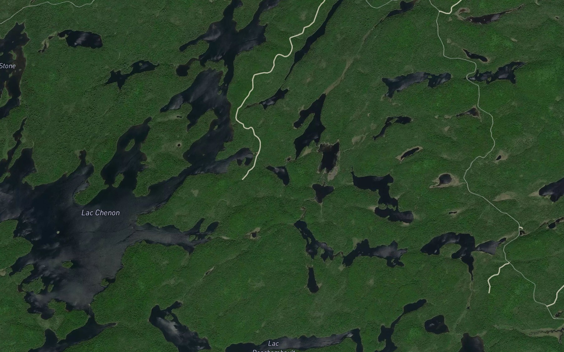 Satellite map of the Lac Moise