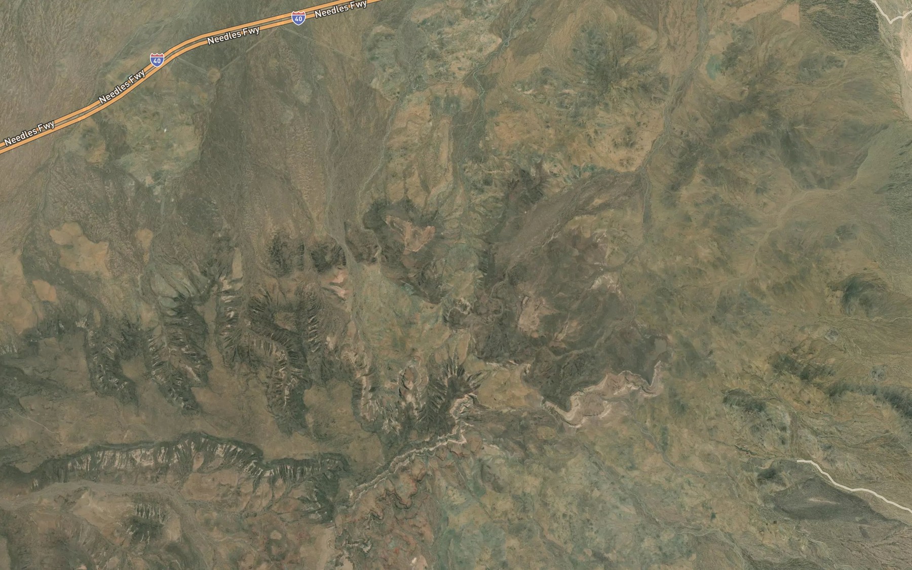 Satellite map of the Chuckwalla Spring