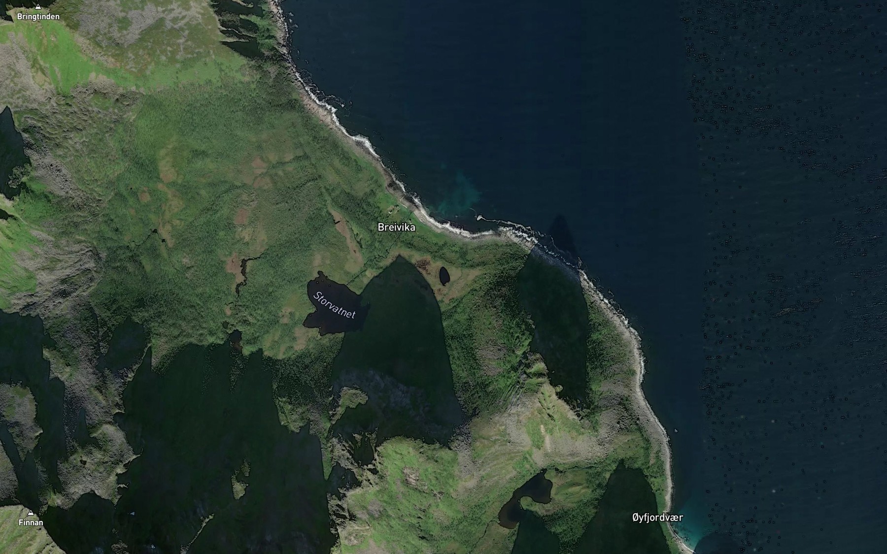 Satellite map of the Rundvatnet