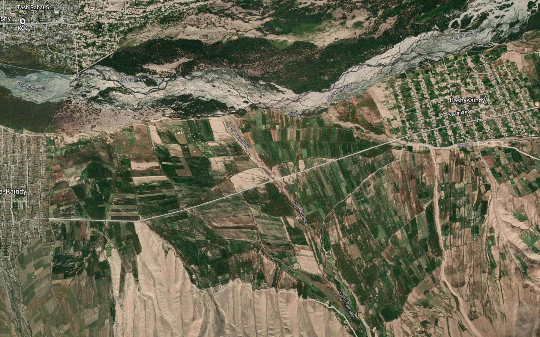 Satellite map of the Orto-Kaindy