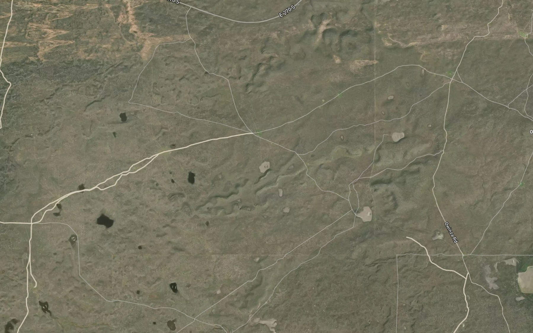 Satellite map of the Duck Lake