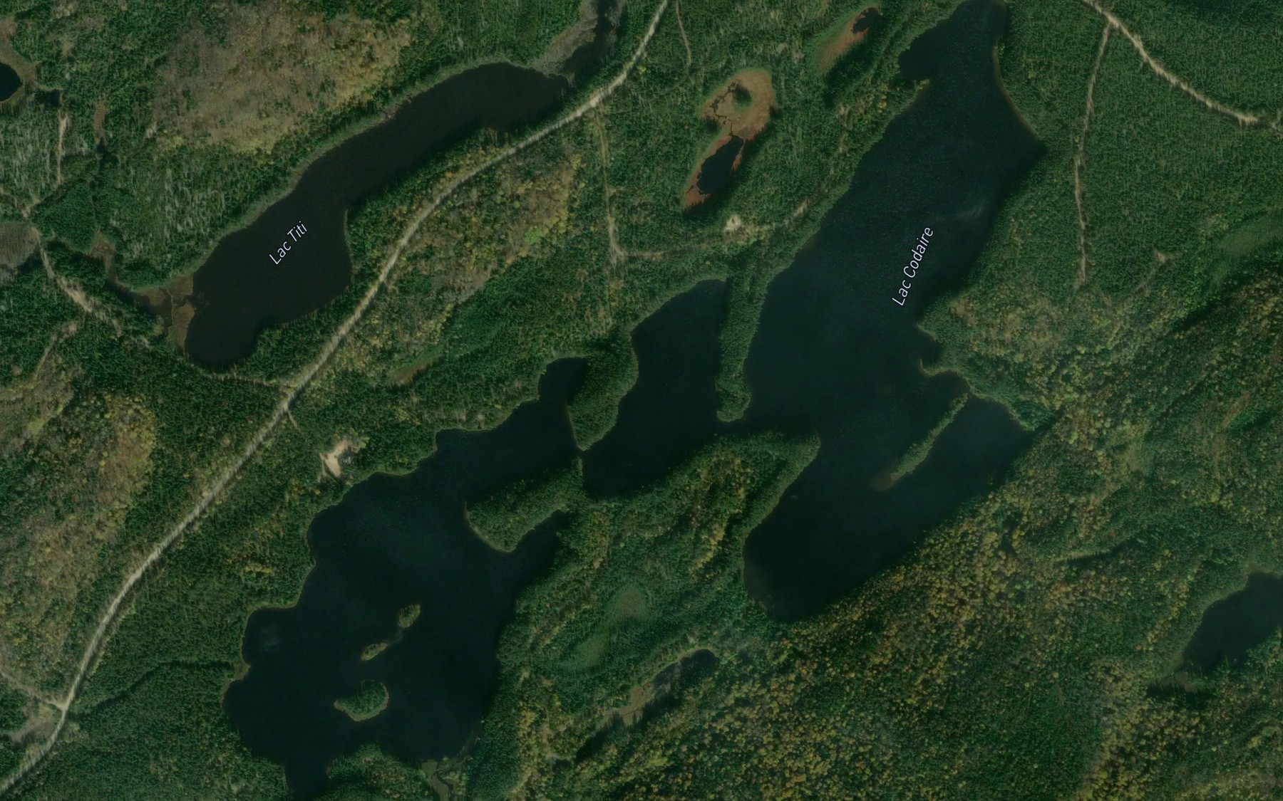 Satellite map of the Lac Codaire