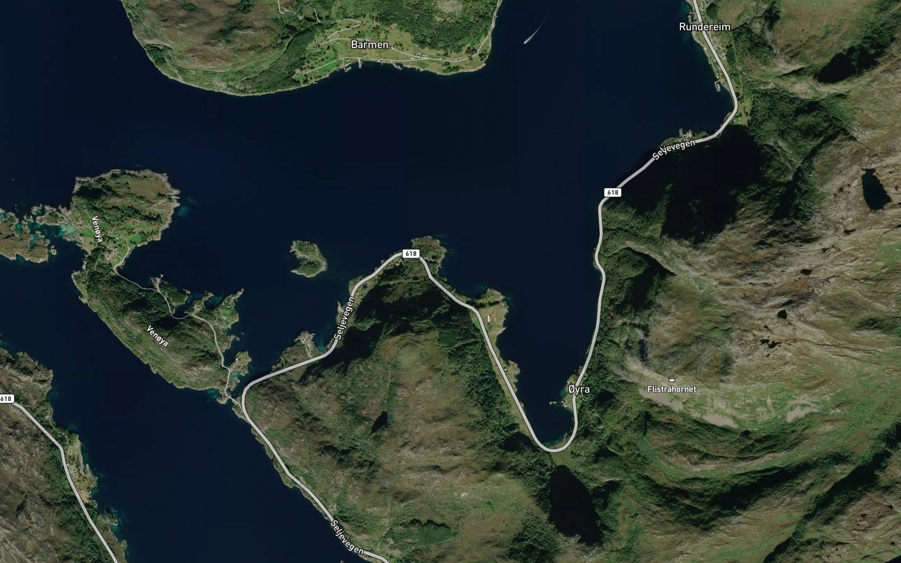 Satellite map of the Haggarsvika