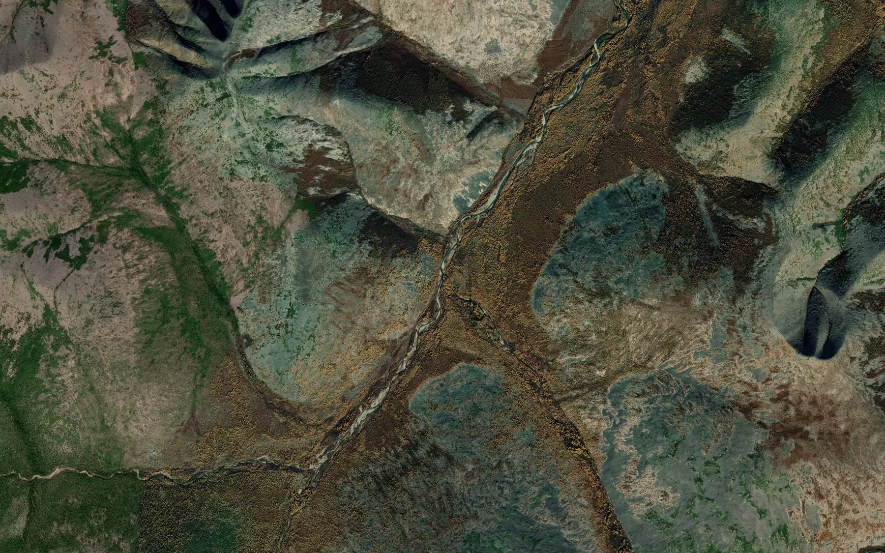 Satellite map of the Syargalakh