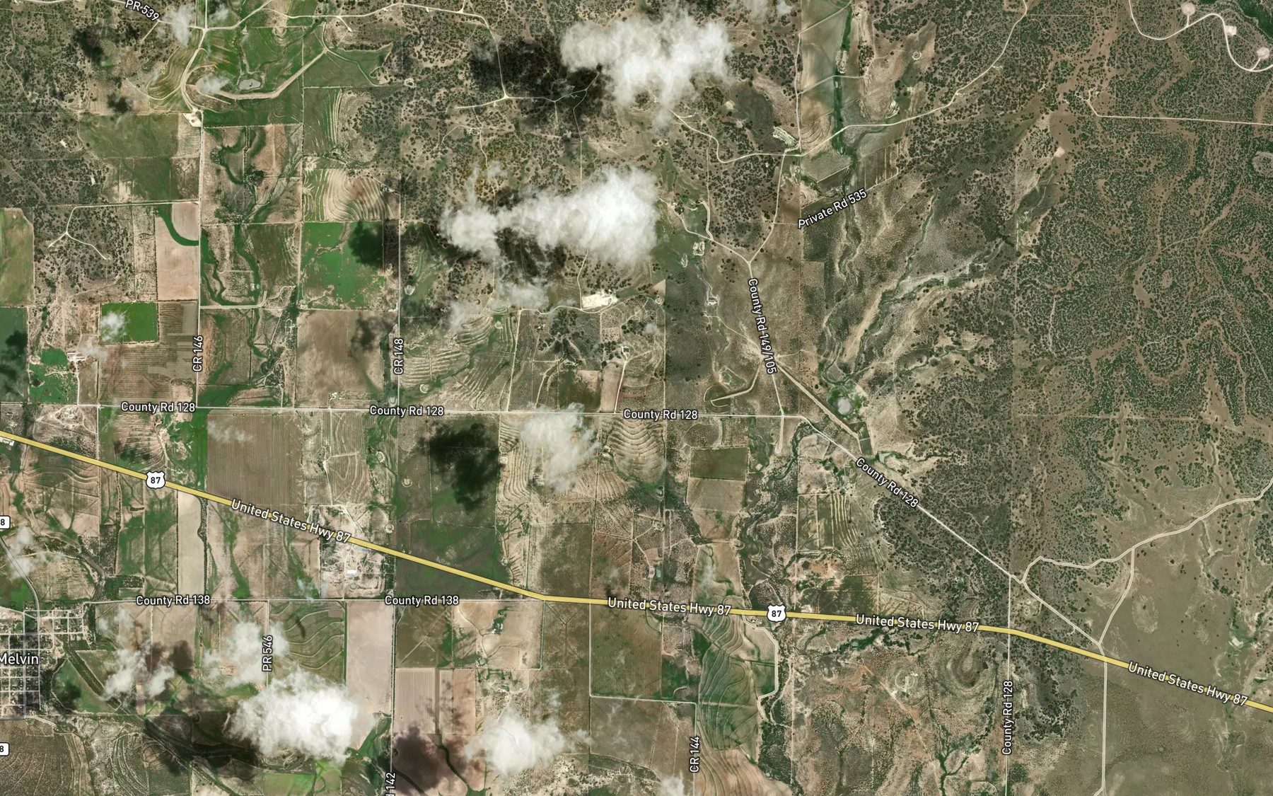 Satellite map of the Soil Conservation Service Site 40 Reservoir