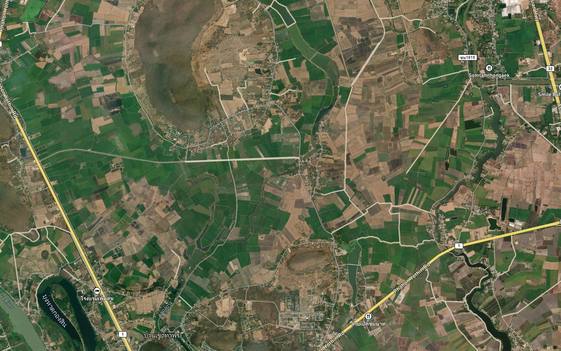 Satellite map of the Lam Thap Pla Tai