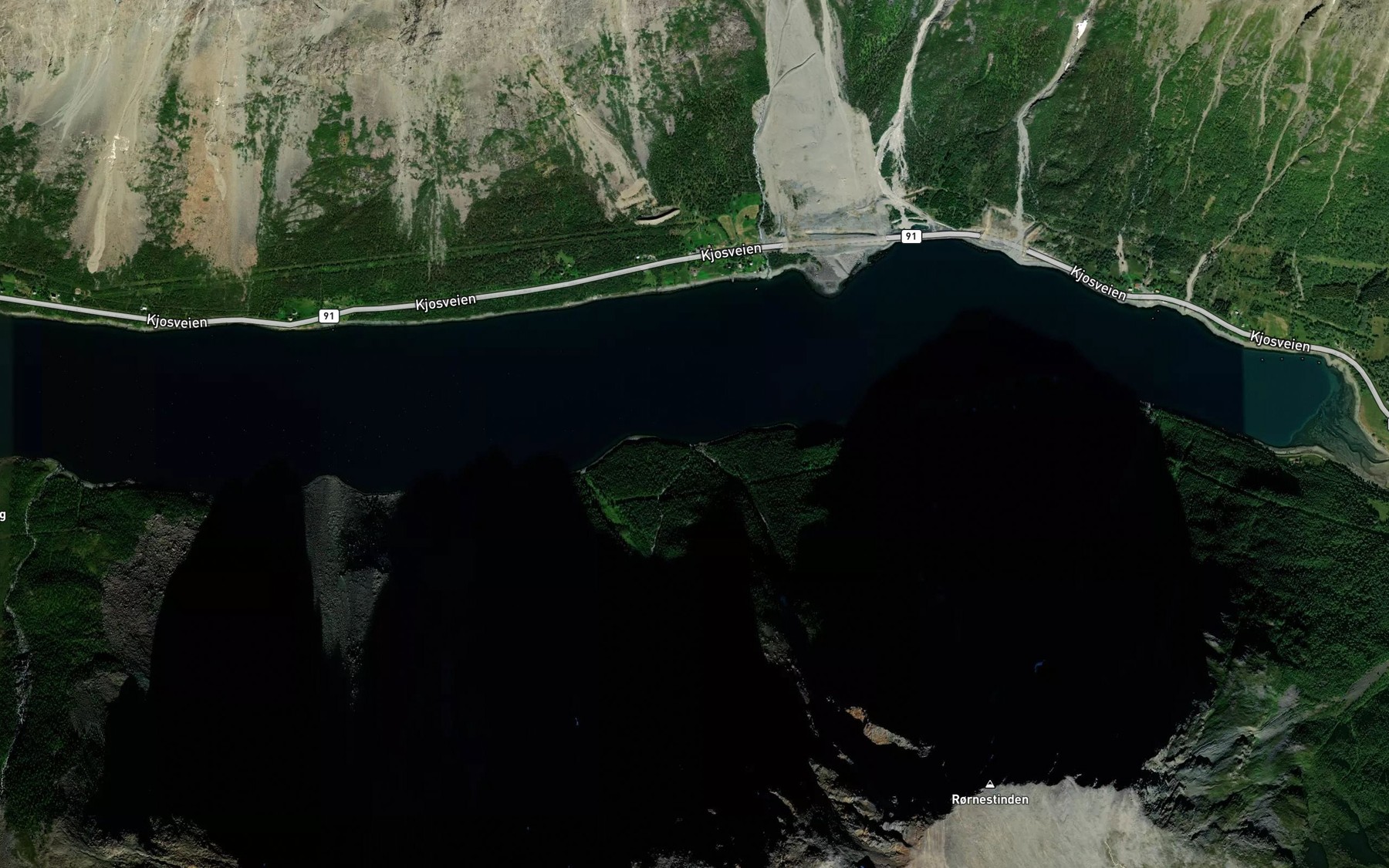 Satellite map of the Kuvika