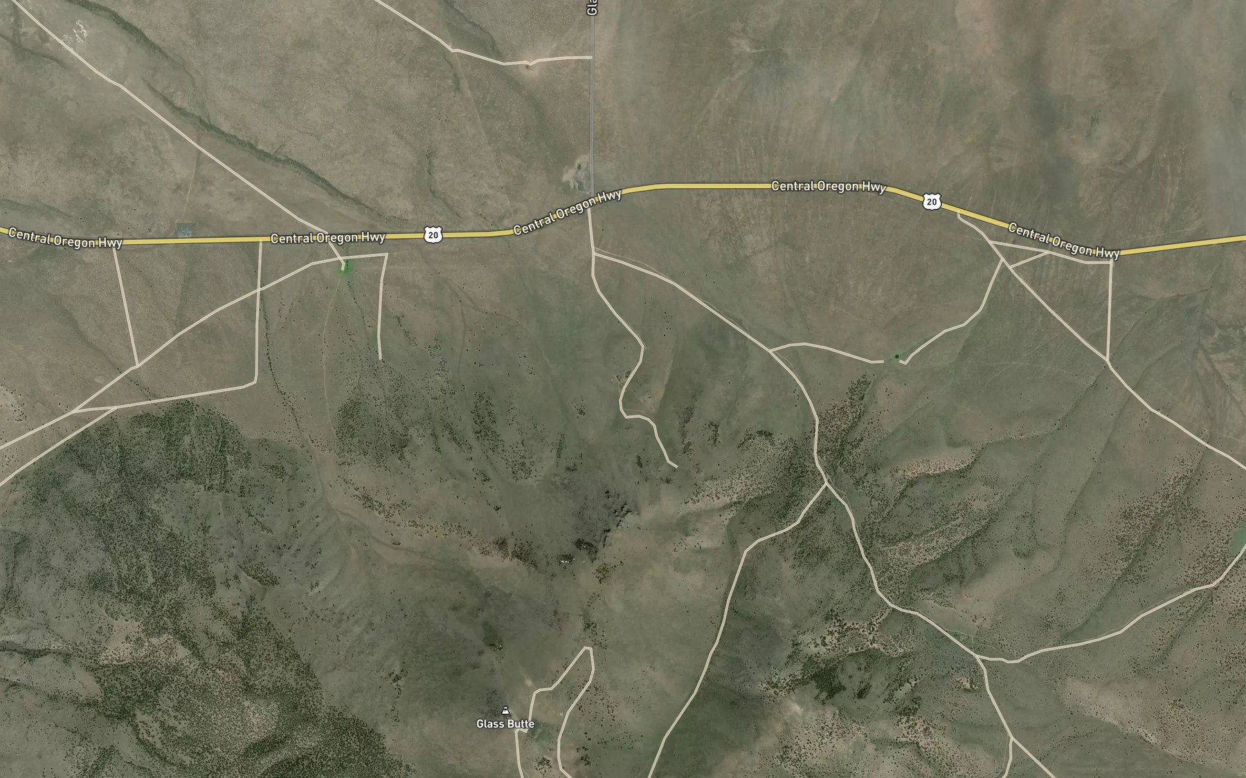 Satellite map of the Campground Reservoir
