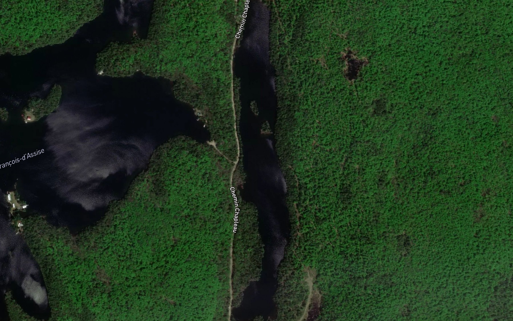 Satellite map of the Lac Saint-Antoine