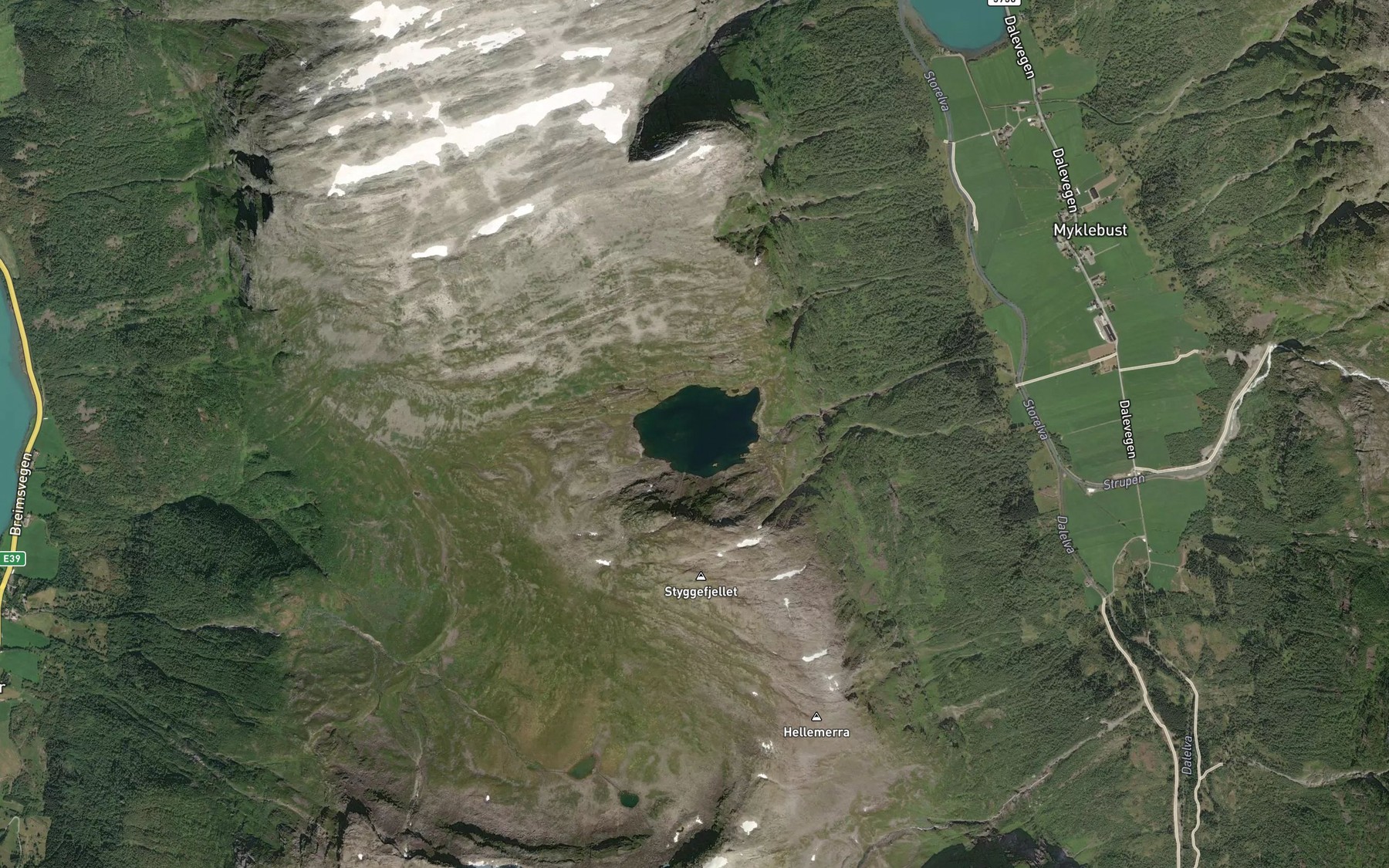 Satellite map of the Nonselvvatnet