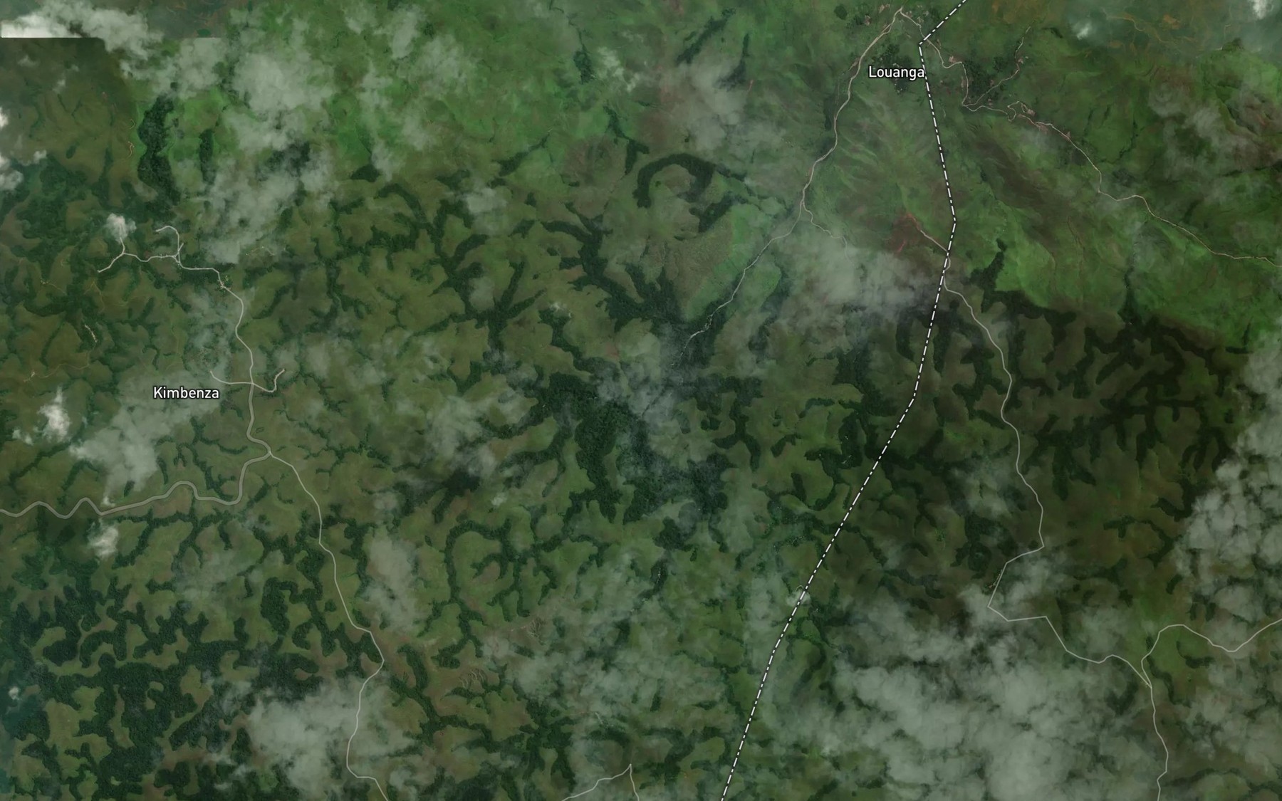 Satellite map of the Lianga
