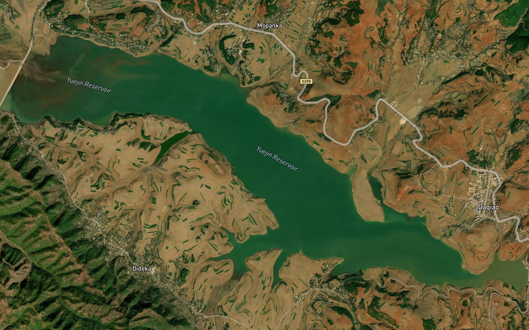 Satellite map of the Yuejin Shuiku