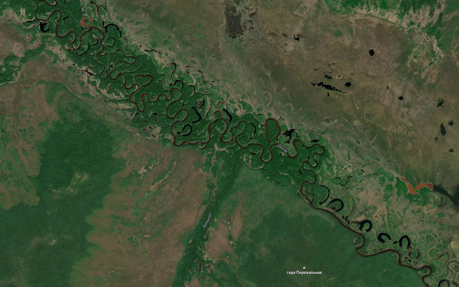Satellite map of the Bilikan