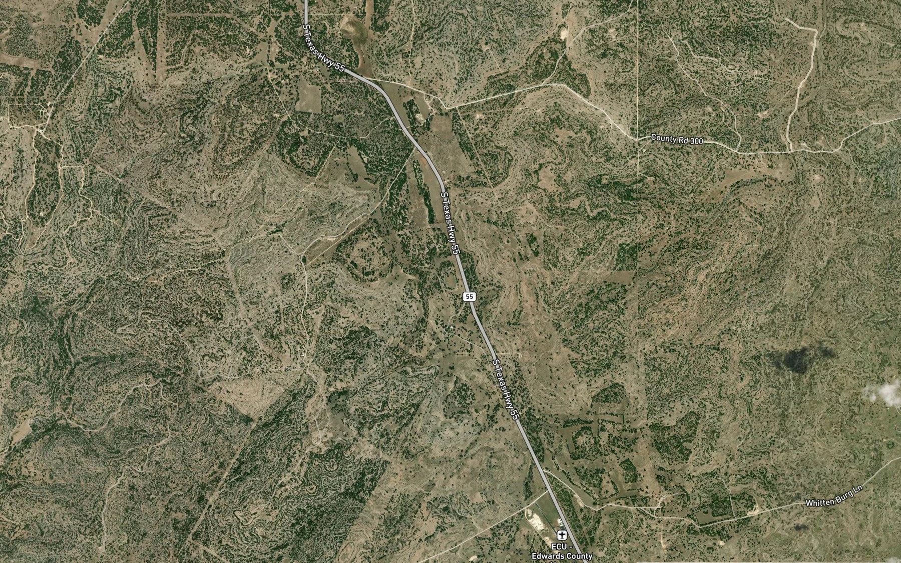 Satellite map of the Cub Lake