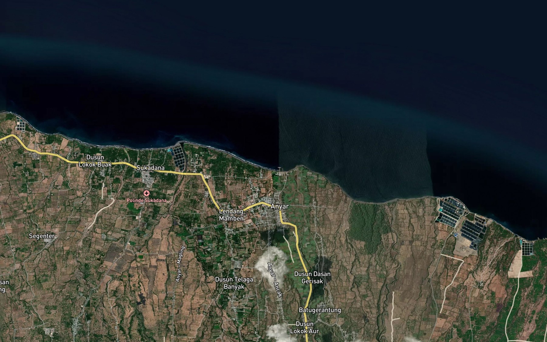 Satellite map of the Koloh Bat