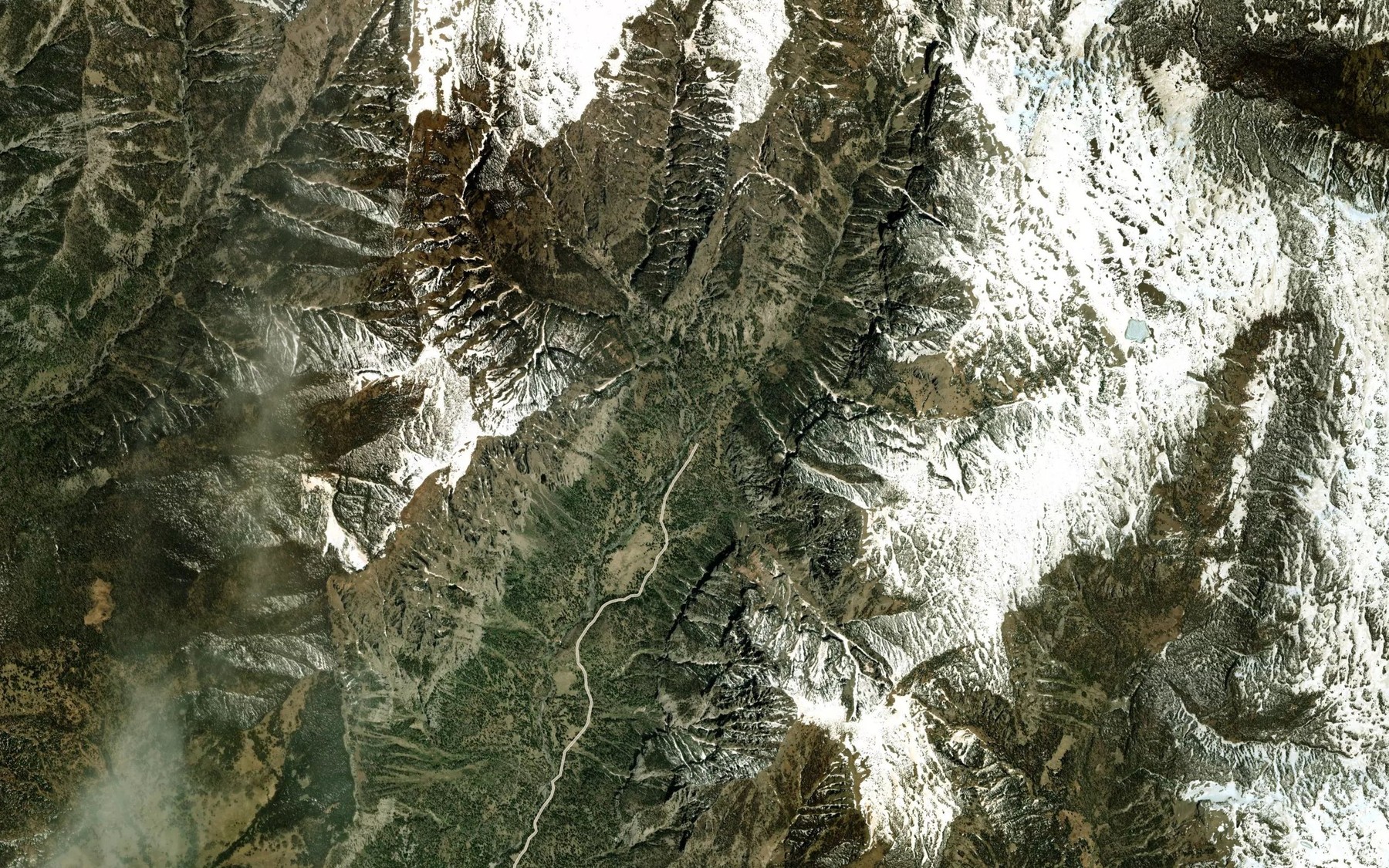 Satellite map of the Augustora Creek