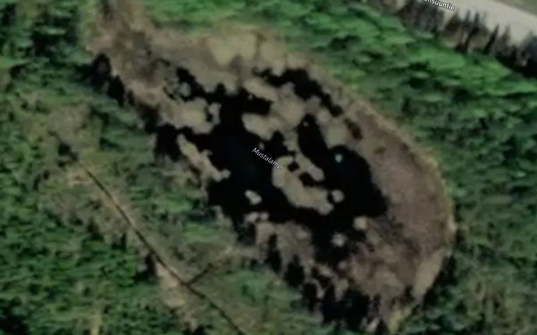 Satellite map of the Mustalampi