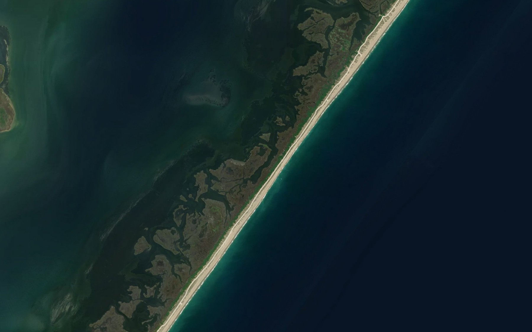 Satellite map of the Horsepen Creek