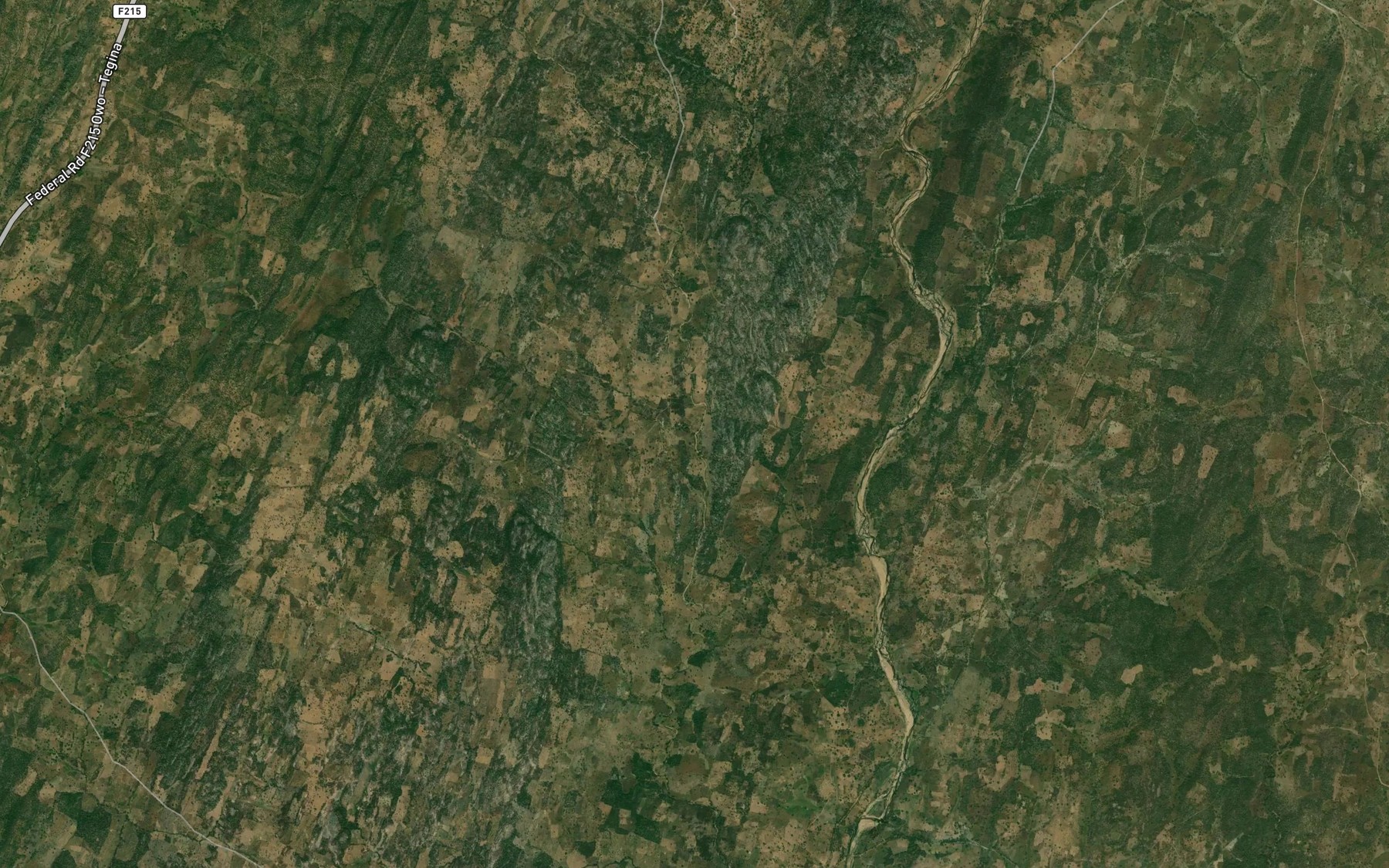 Satellite map of the River Jambaka