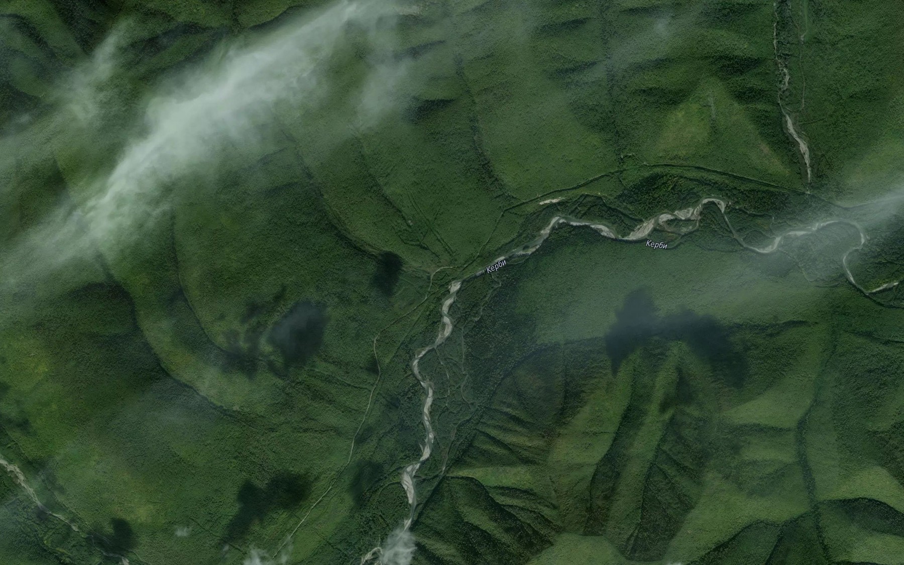 Satellite map of the Klyuch Trinadtsatyy
