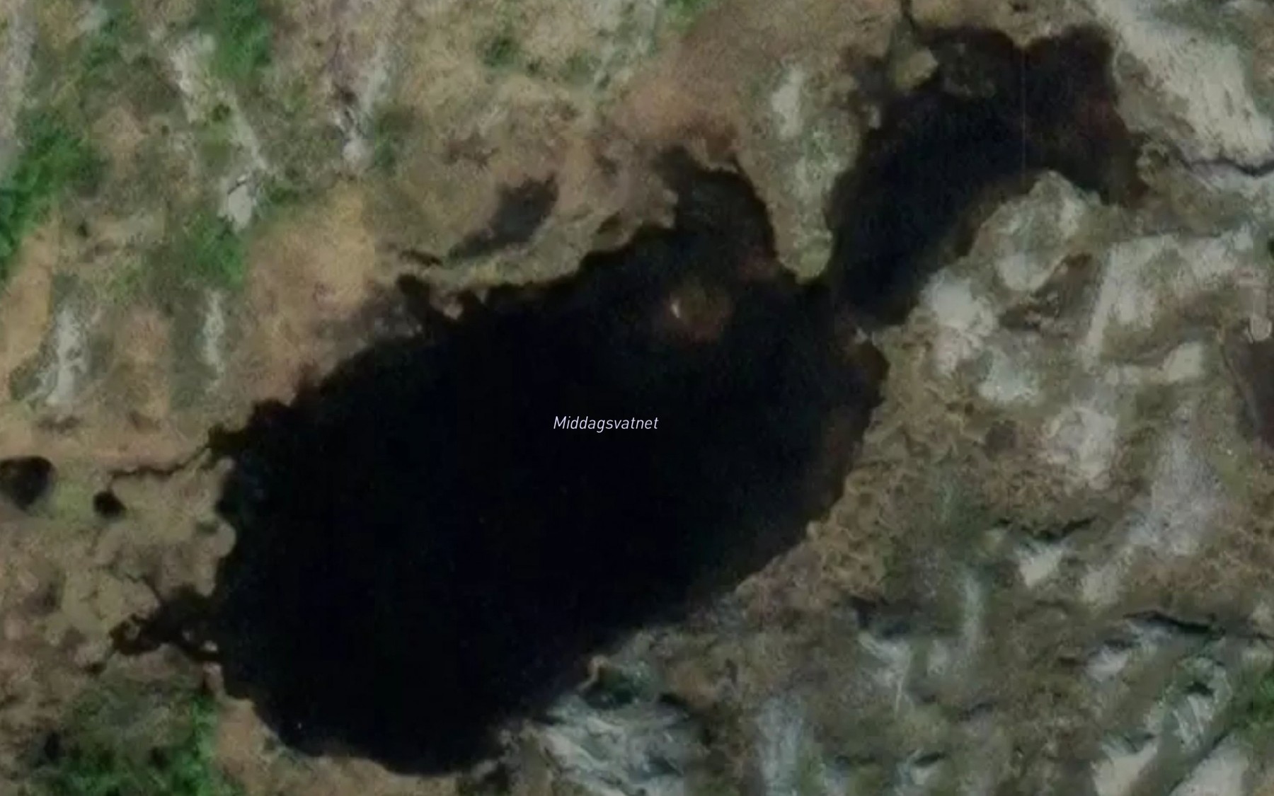 Satellite map of the Middagsvatnet