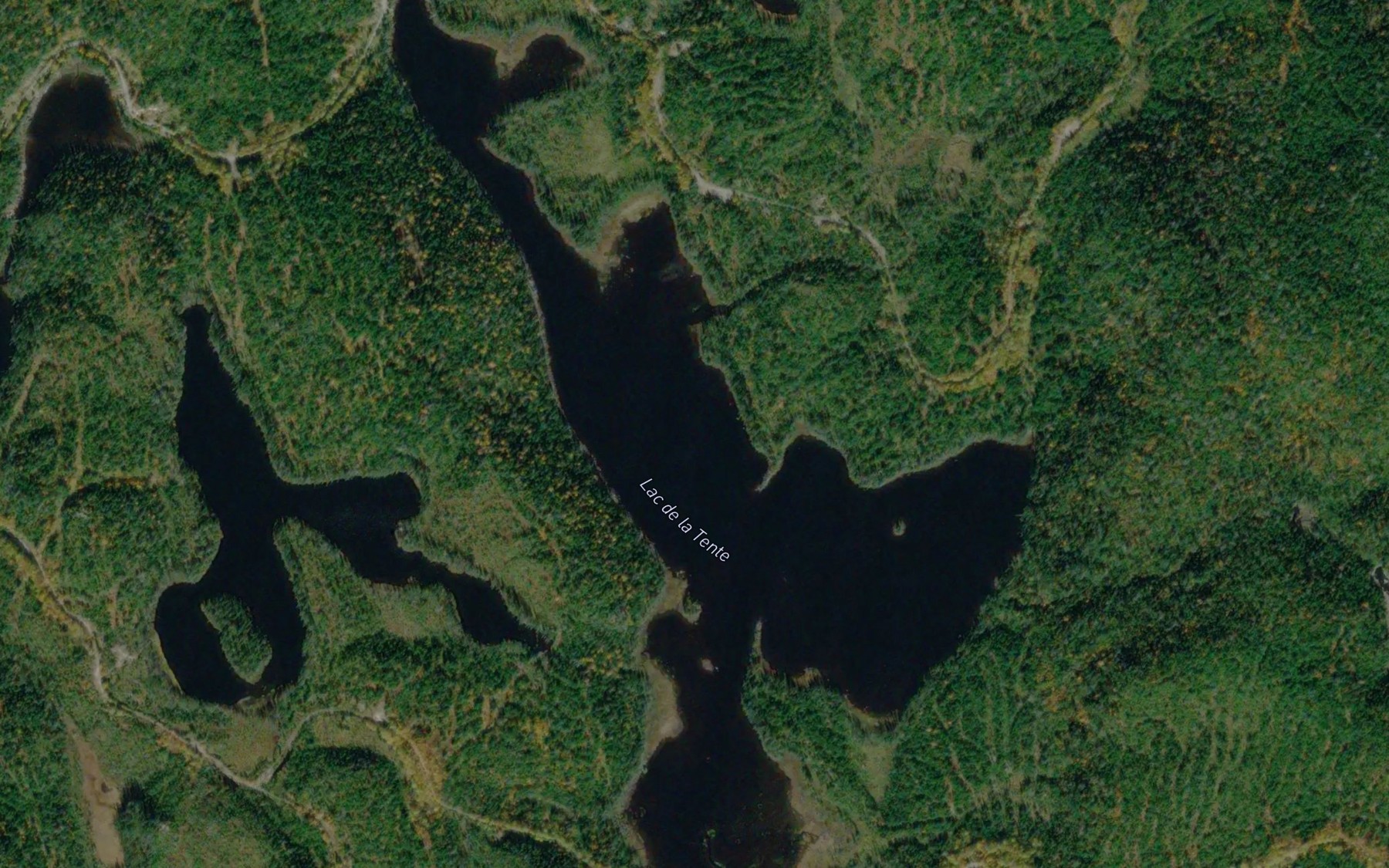 Satellite map of the Lac de la Tente
