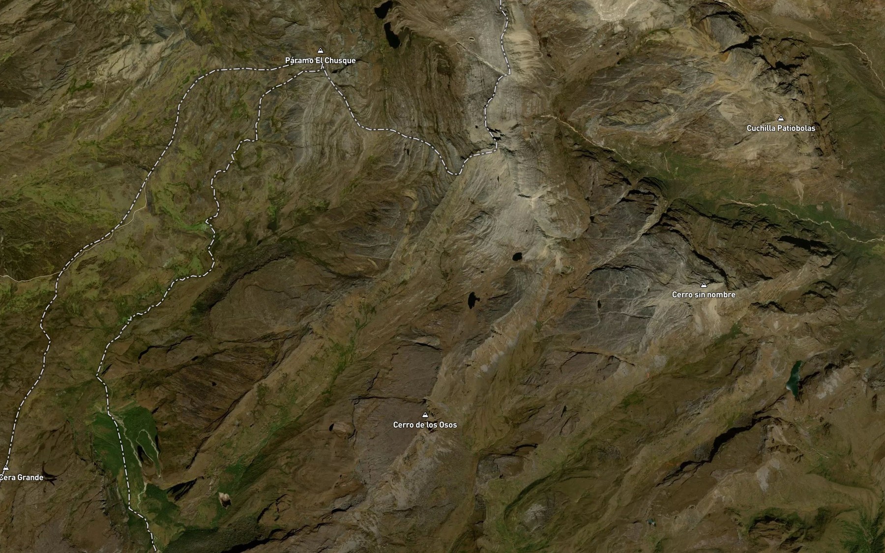 Satellite map of the Laguna El Amarillal