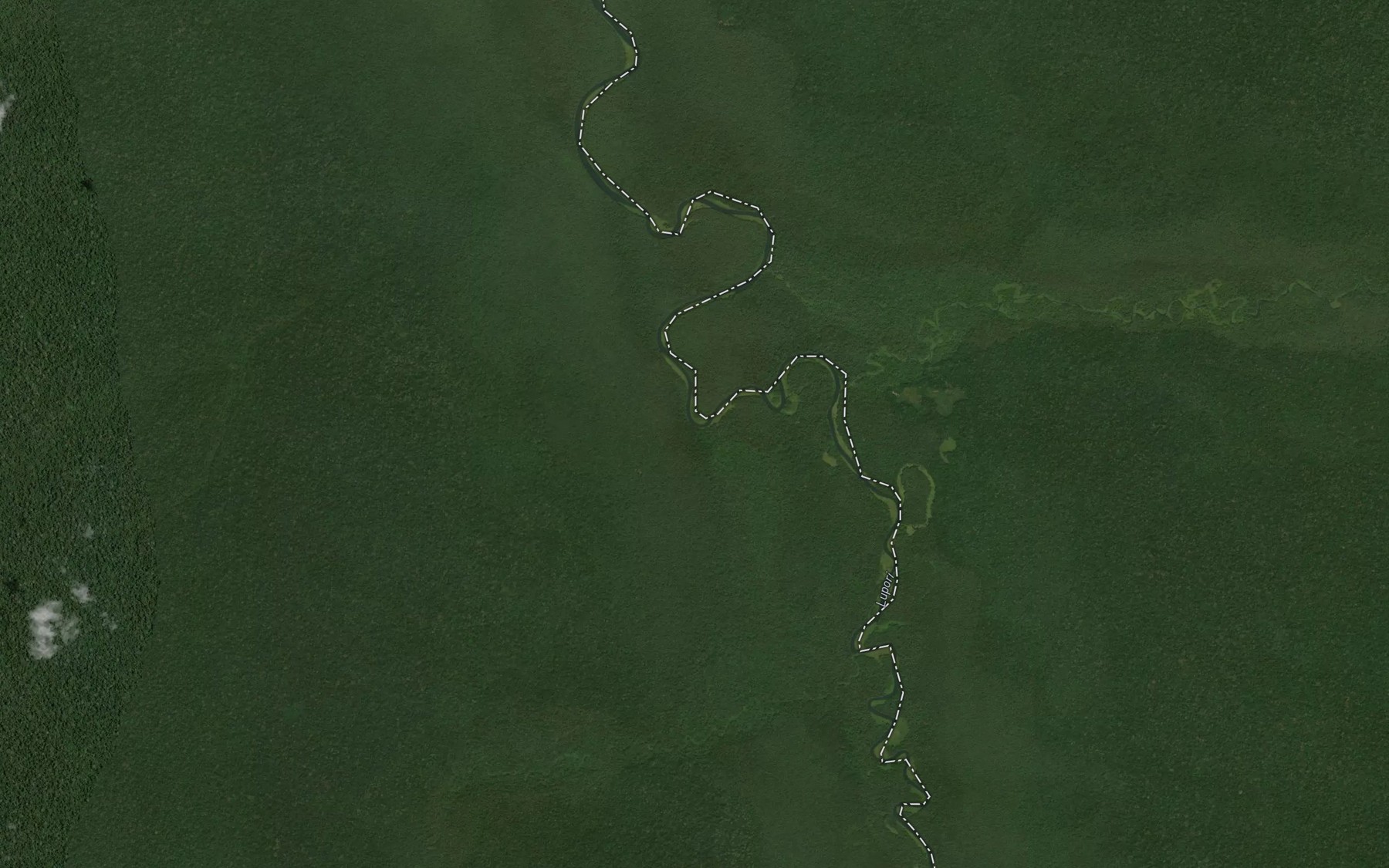 Satellite map of the Lufu