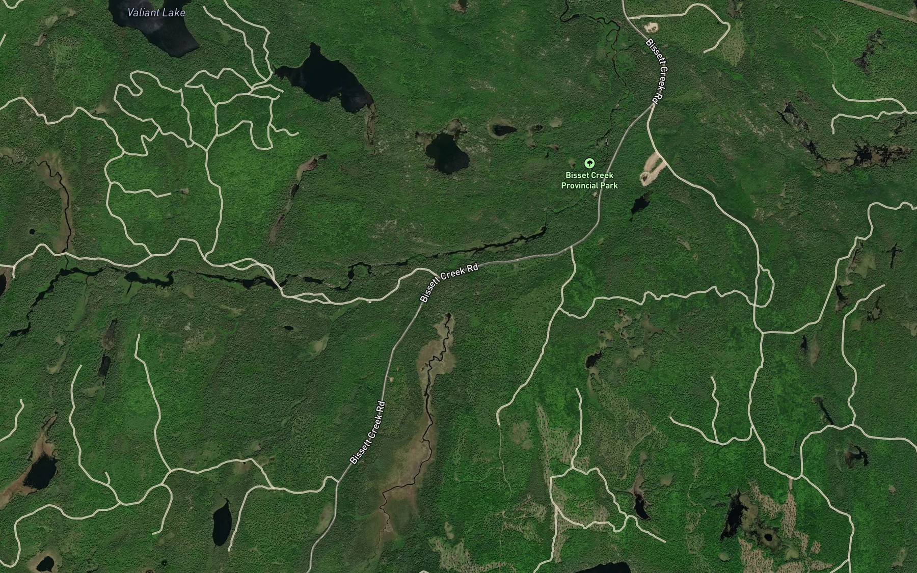 Satellite map of the Black Creek