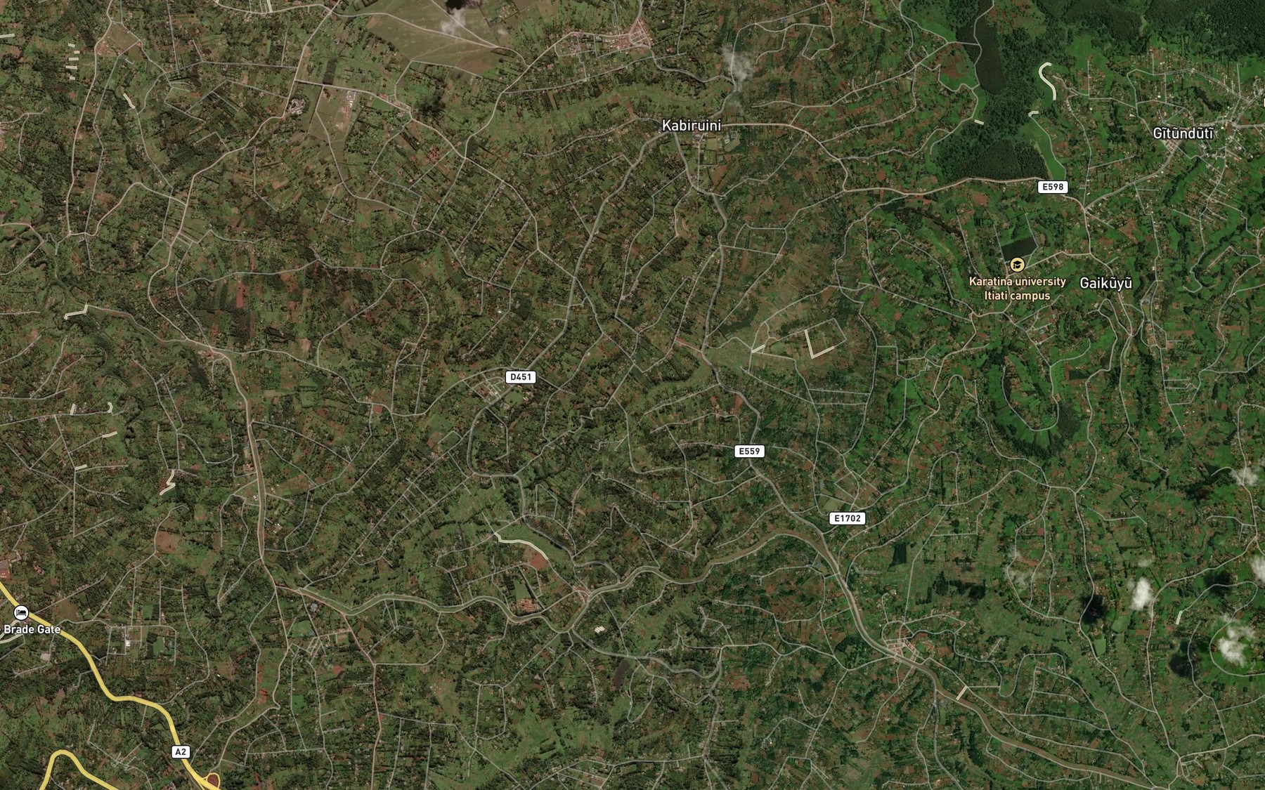 Satellite map of the Kazita