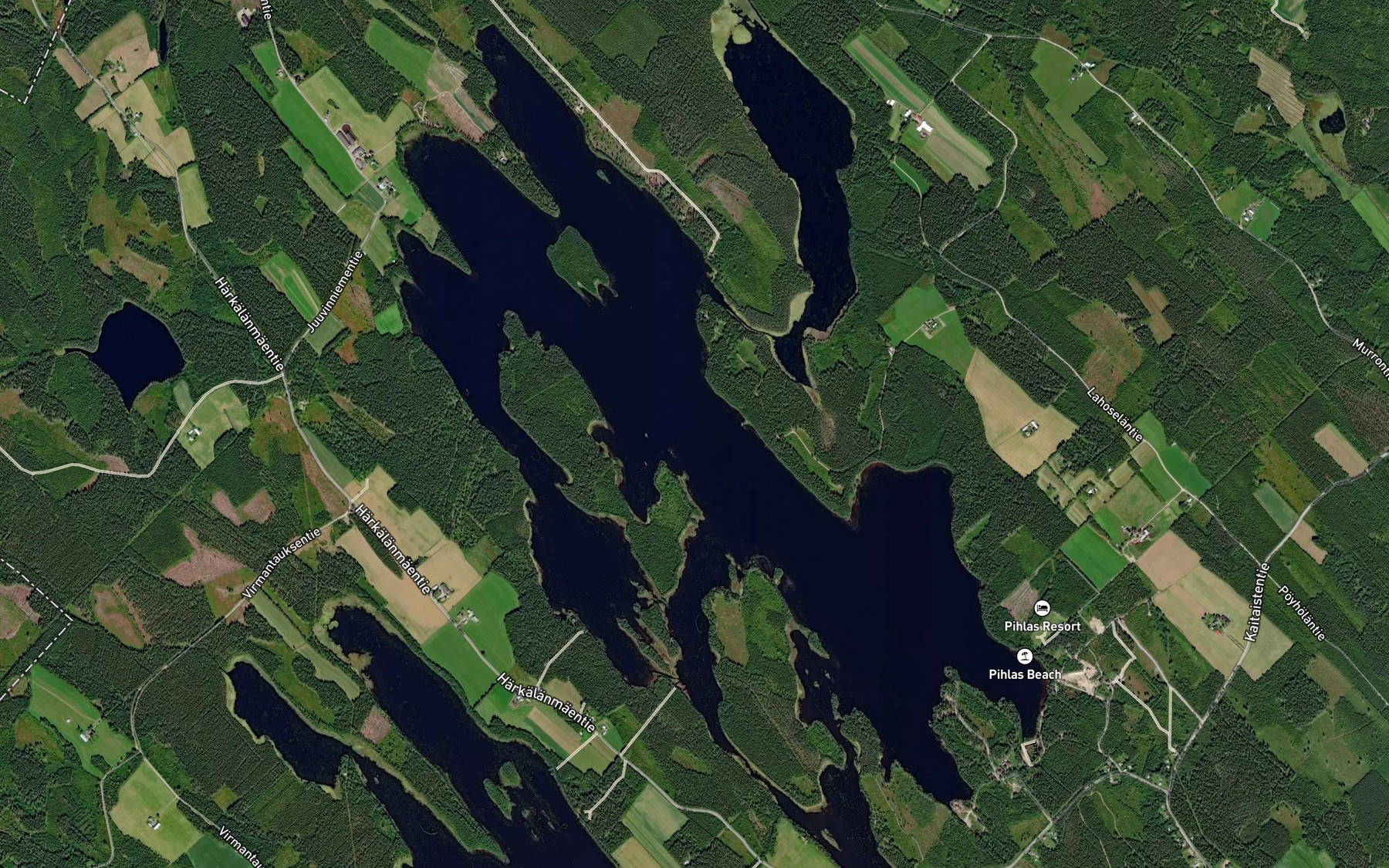 Satellite map of the Pihlas