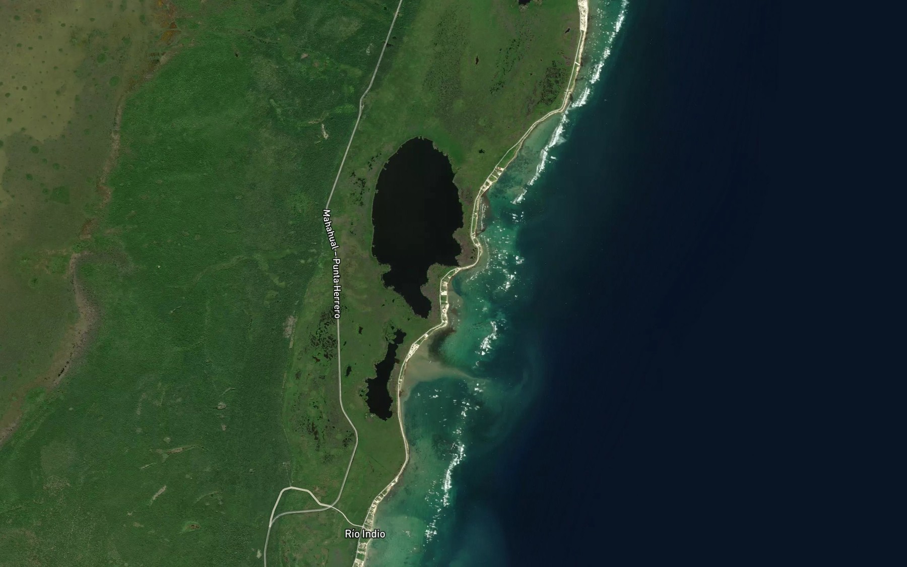 Satellite map of the La Casita