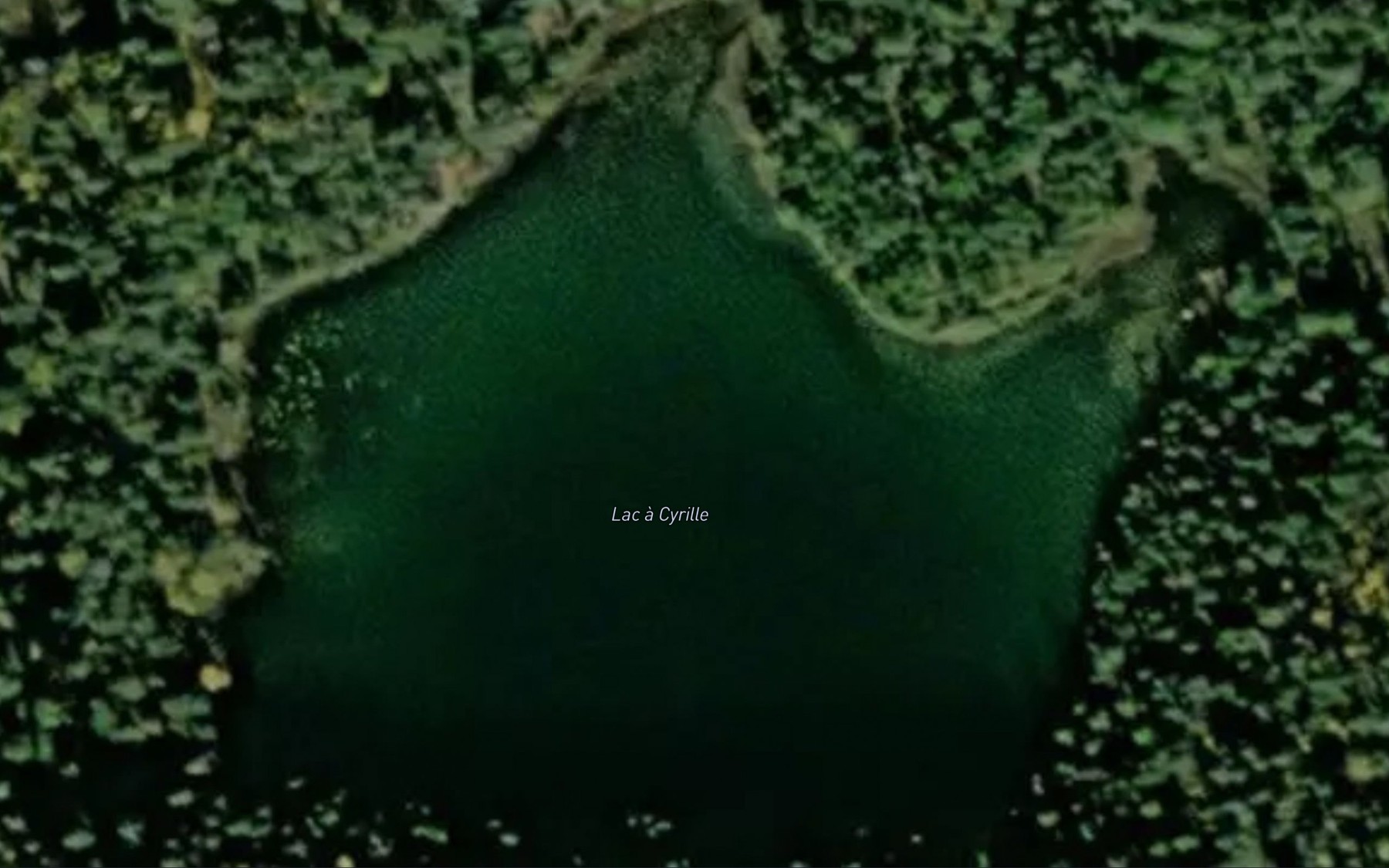 Satellite map of the Lac a Cyrille