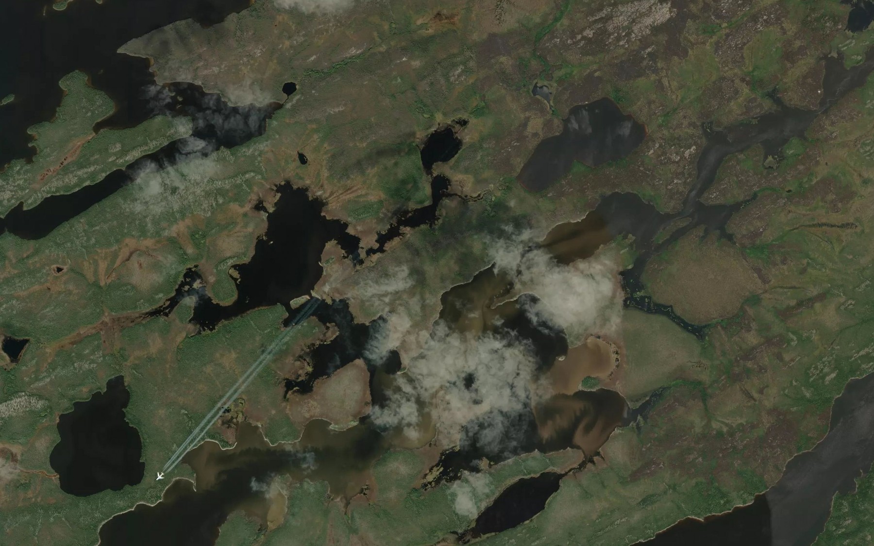 Satellite map of the Bras Sipanikaw
