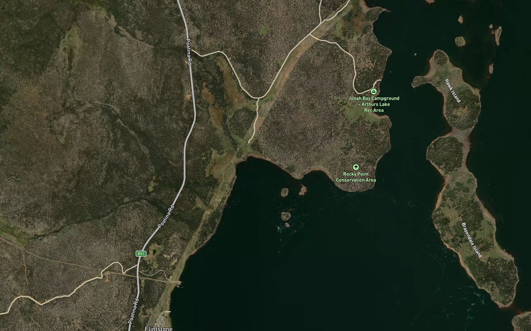 Satellite map of the Phantom Bay