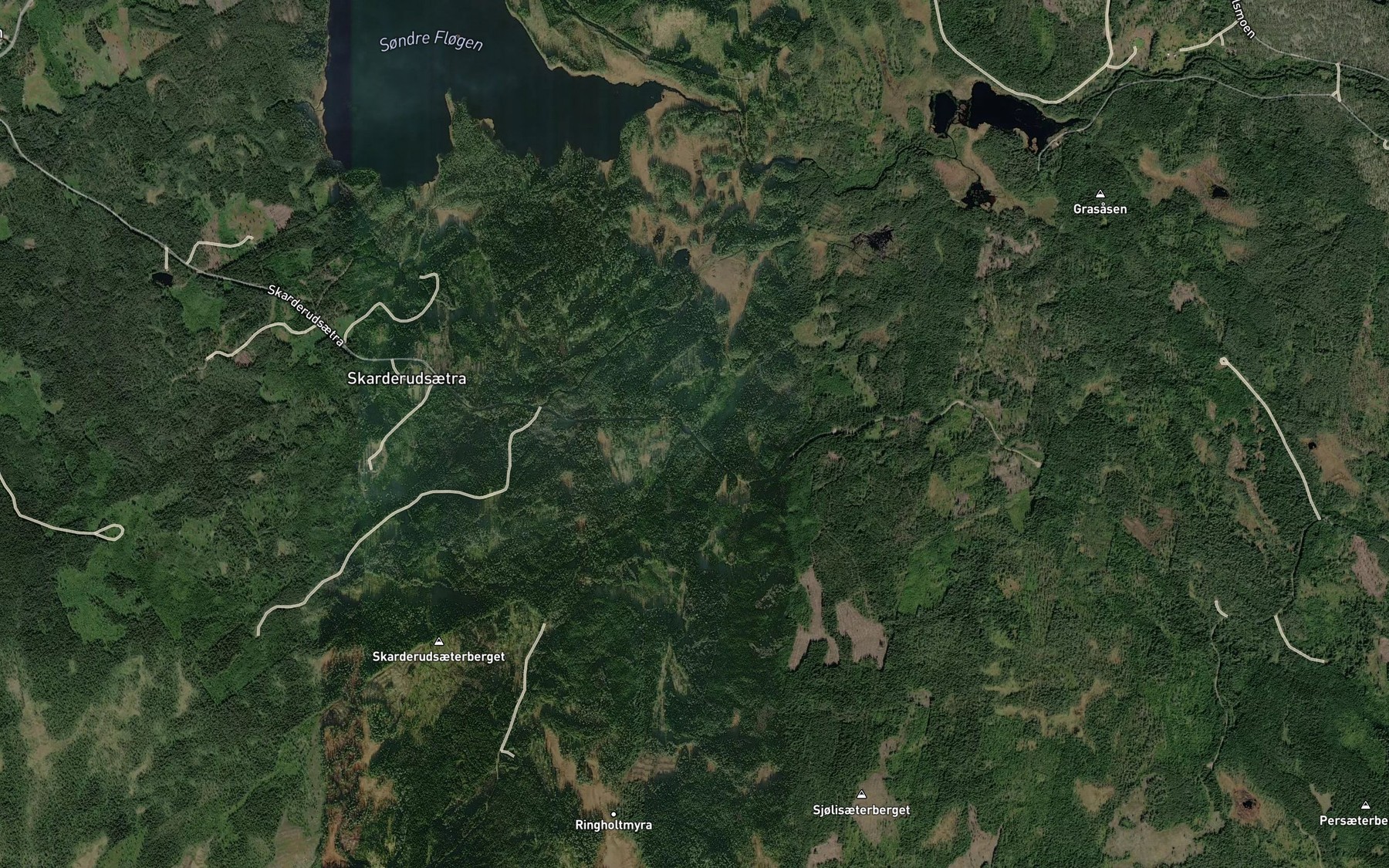 Satellite map of the Robekken