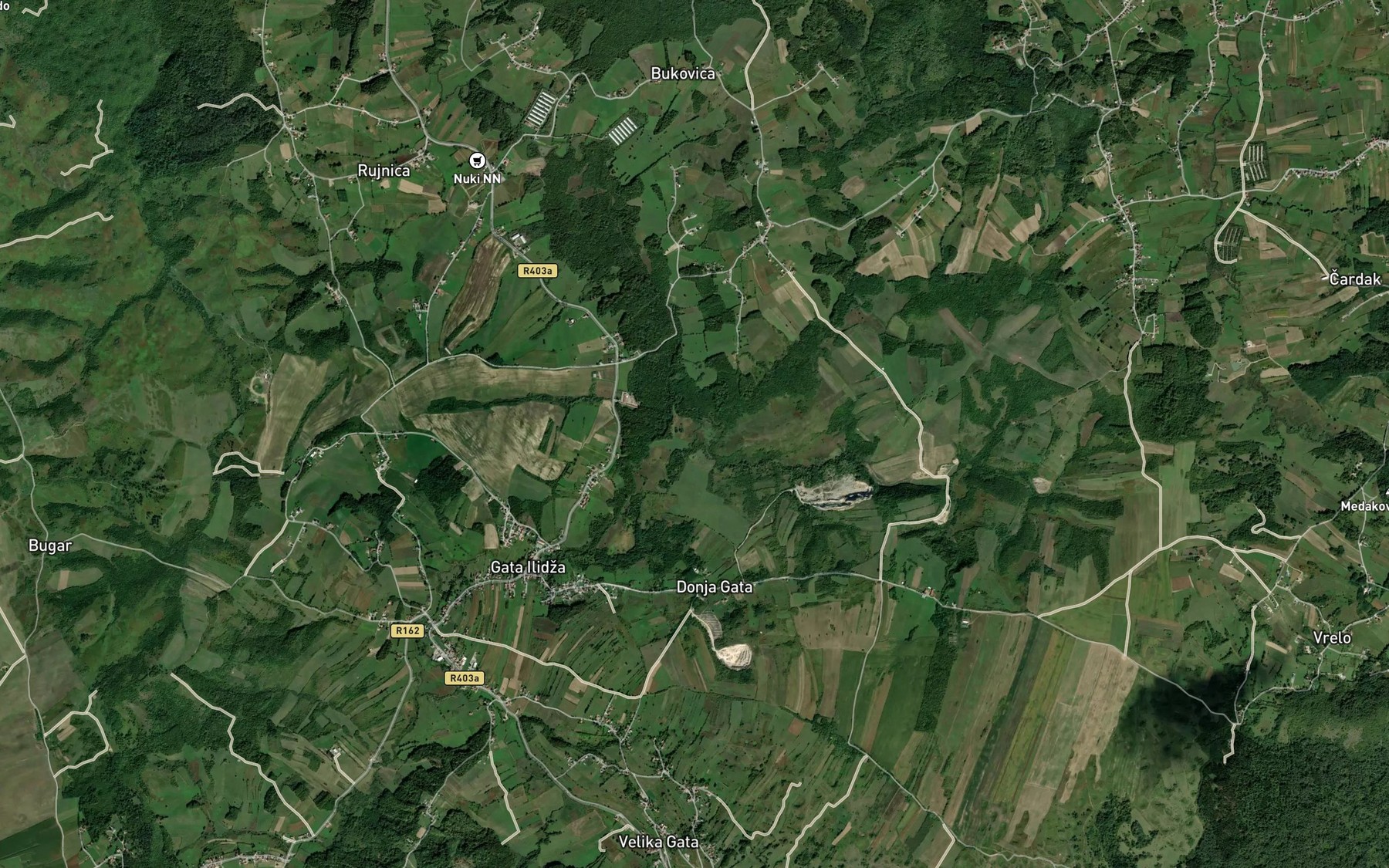 Satellite map of the Kozilar