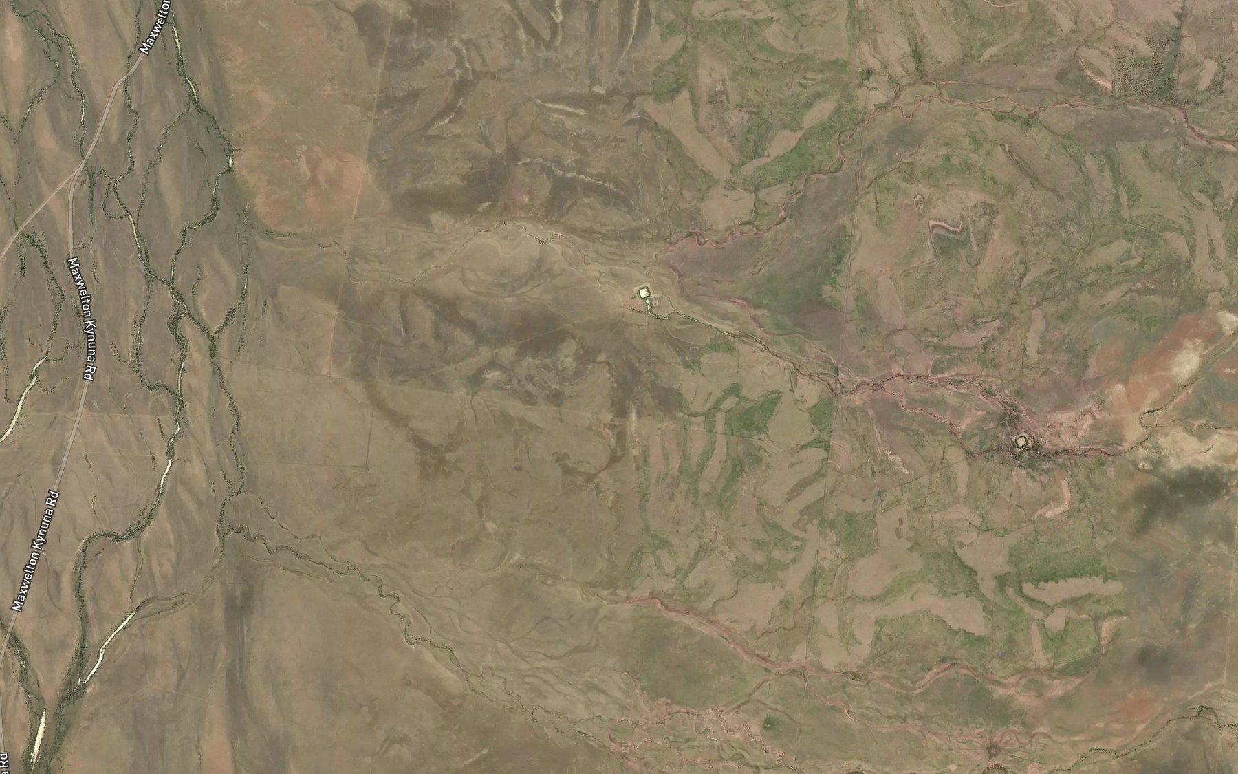 Satellite map of the Station Creek