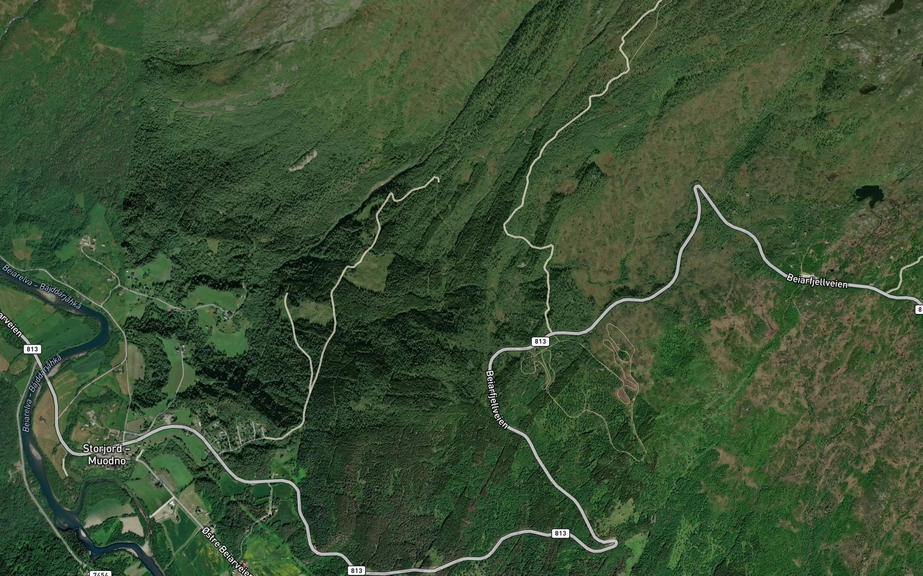 Satellite map of the Pilmyrforsen
