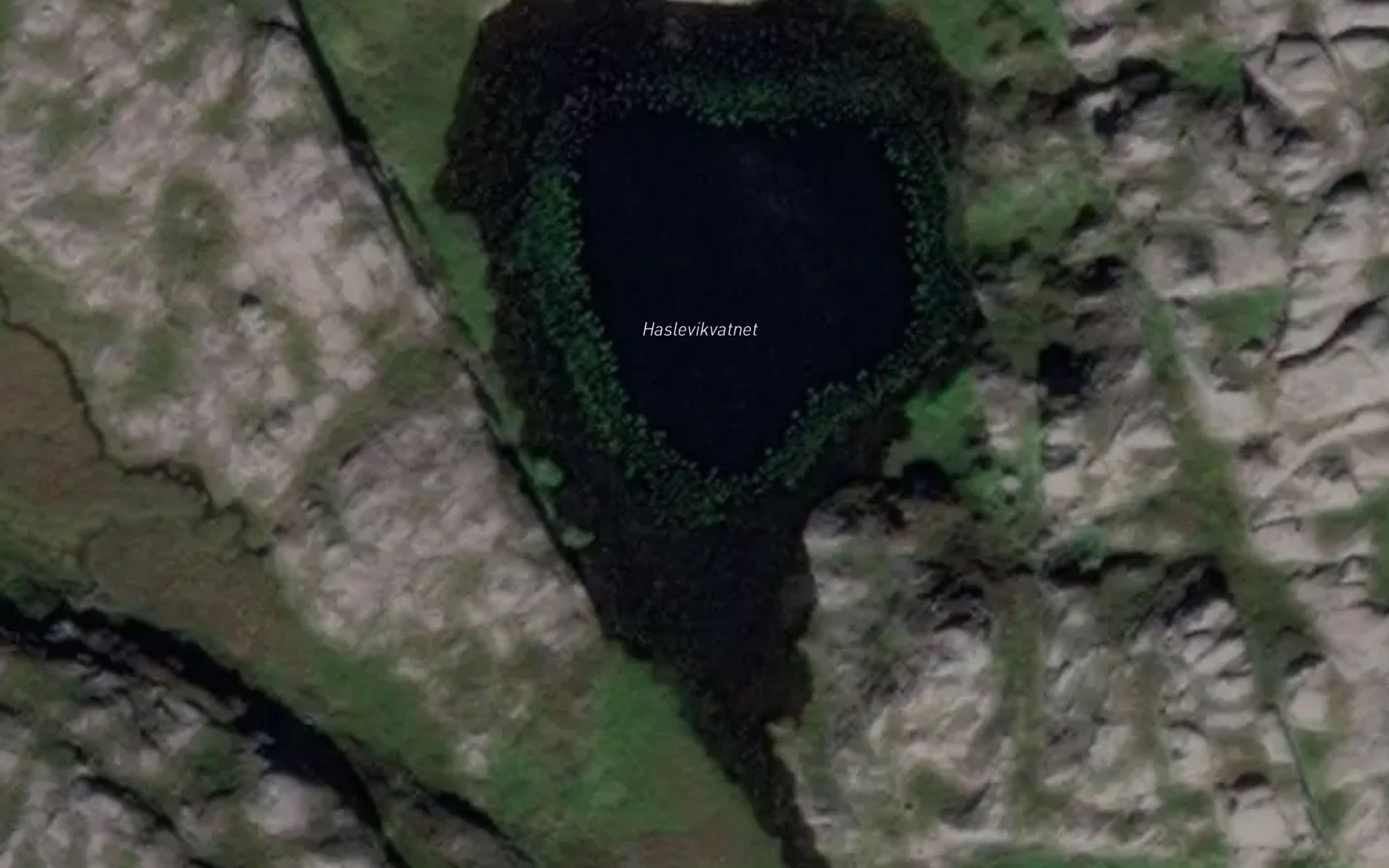 Satellite map of the Hatlevikvatnet