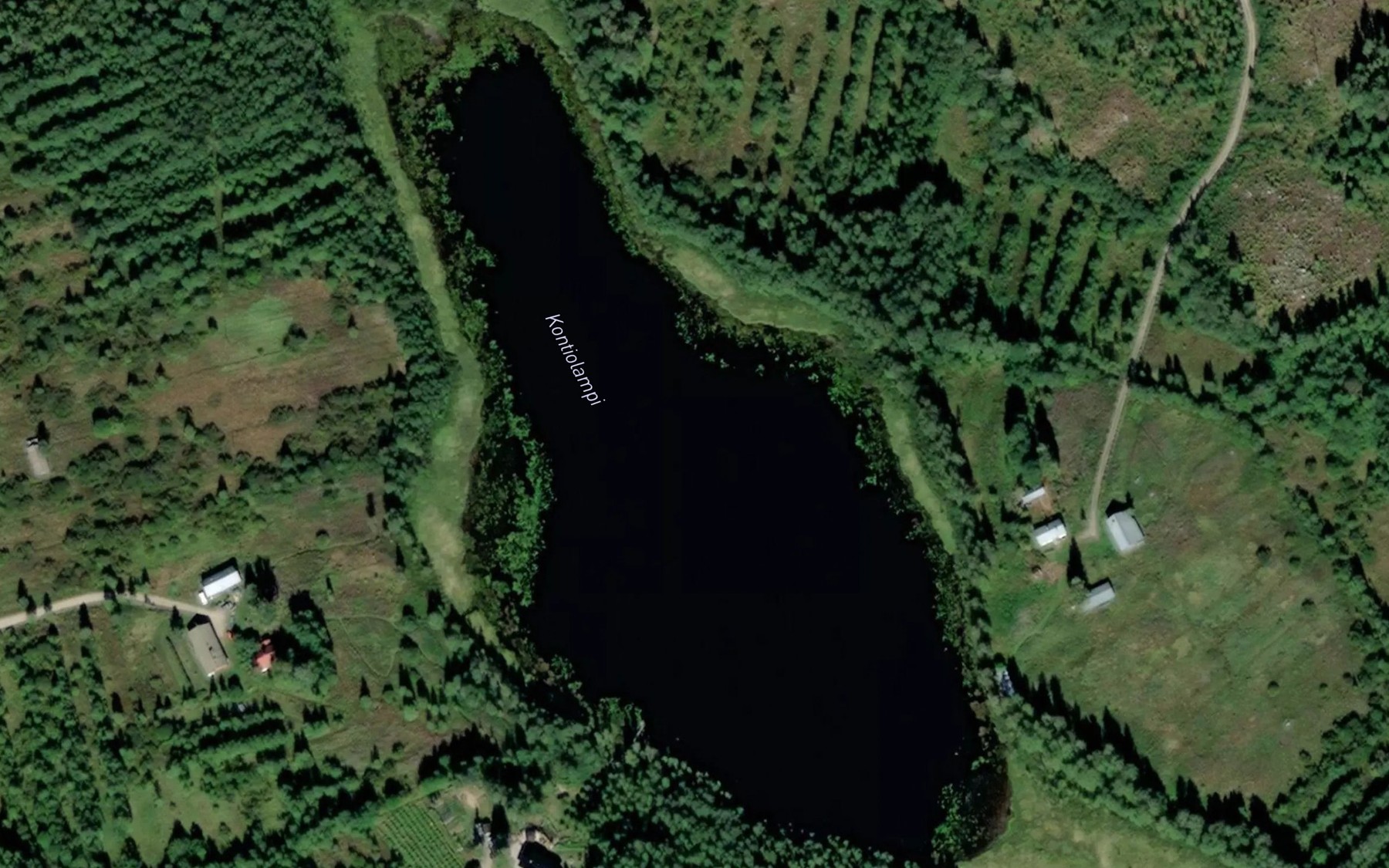 Satellite map of the Kontiolampi