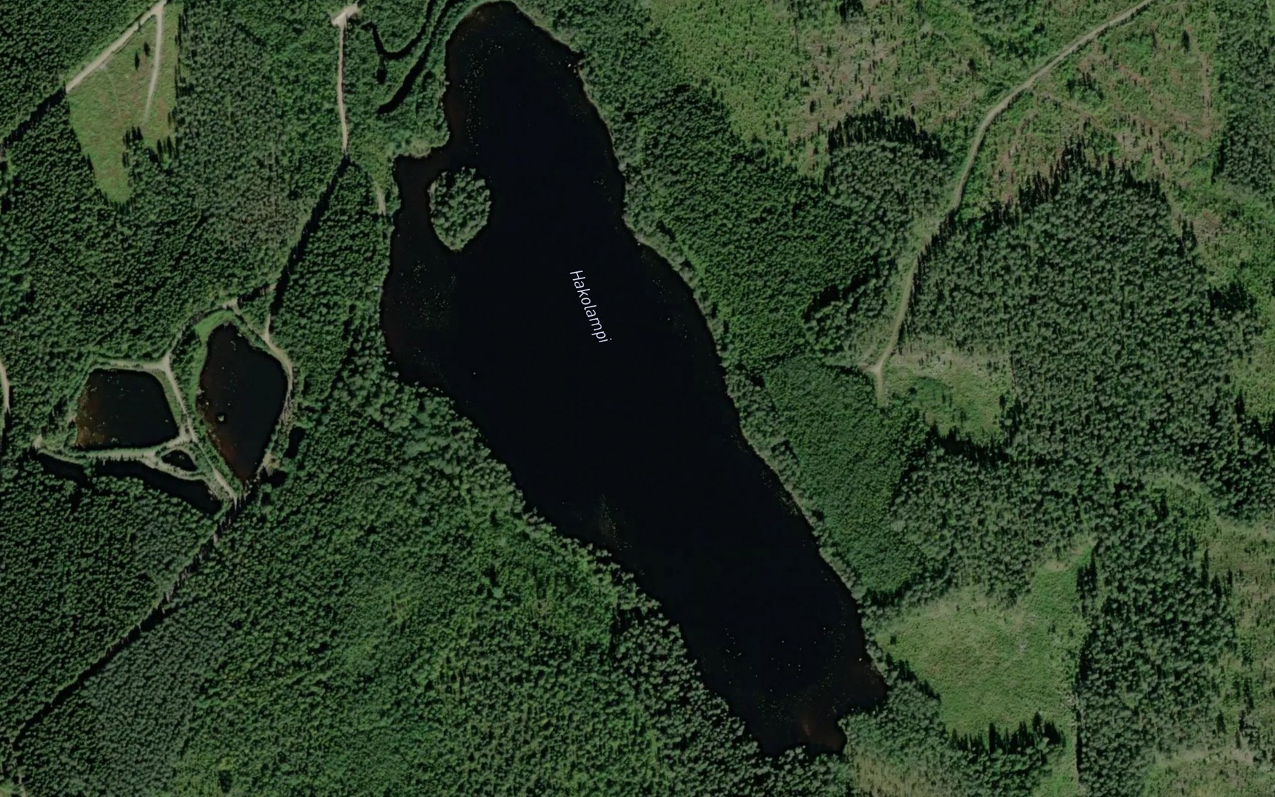 Satellite map of the Hakolampi