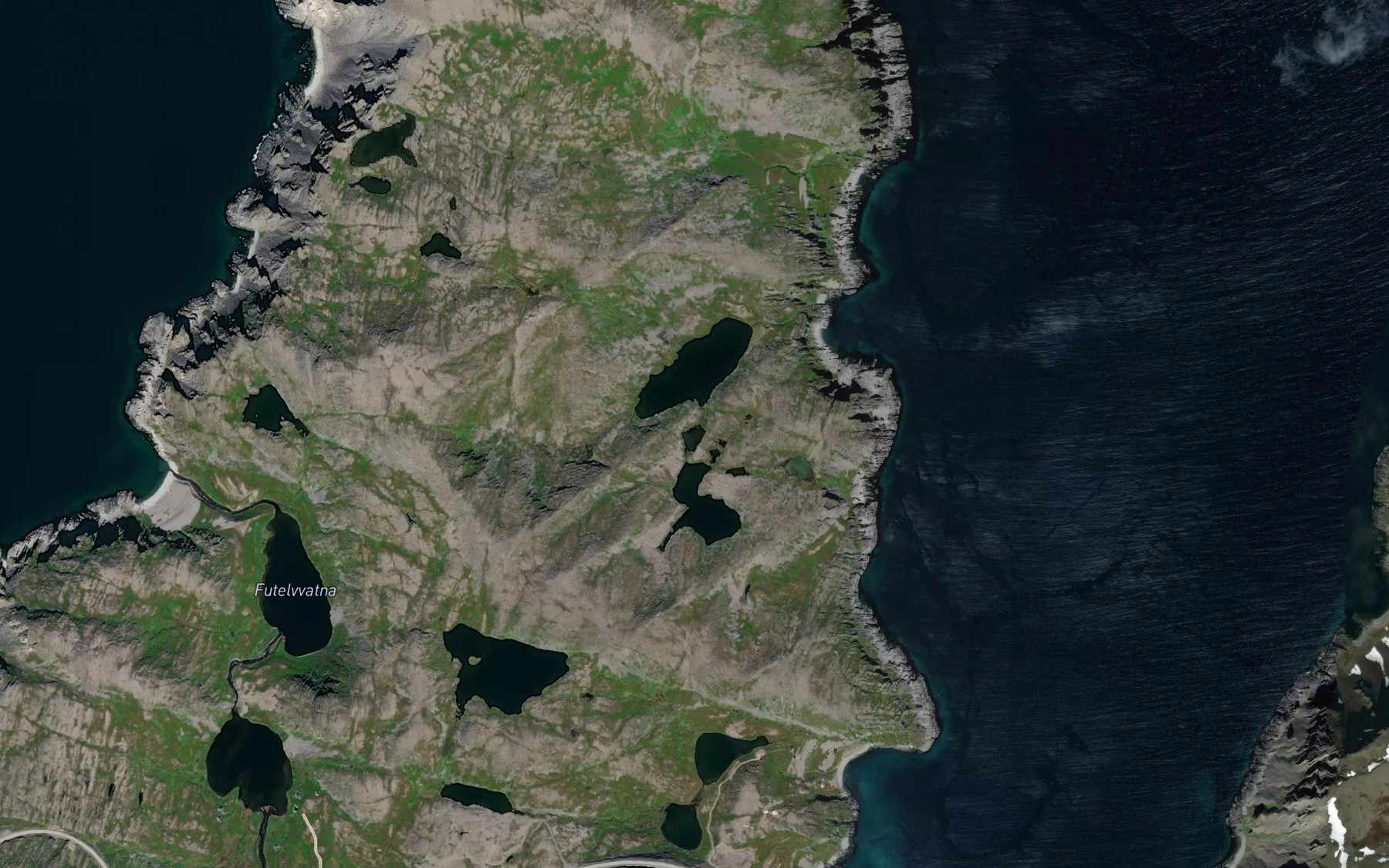 Satellite map of the Bispevatna