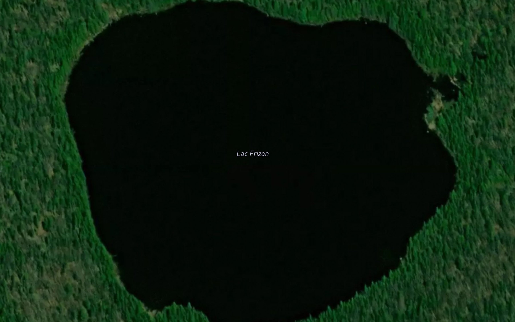 Satellite map of the Lac Frizon