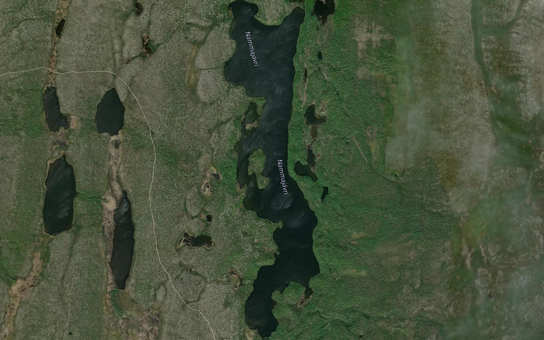 Satellite map of the Nammajavri