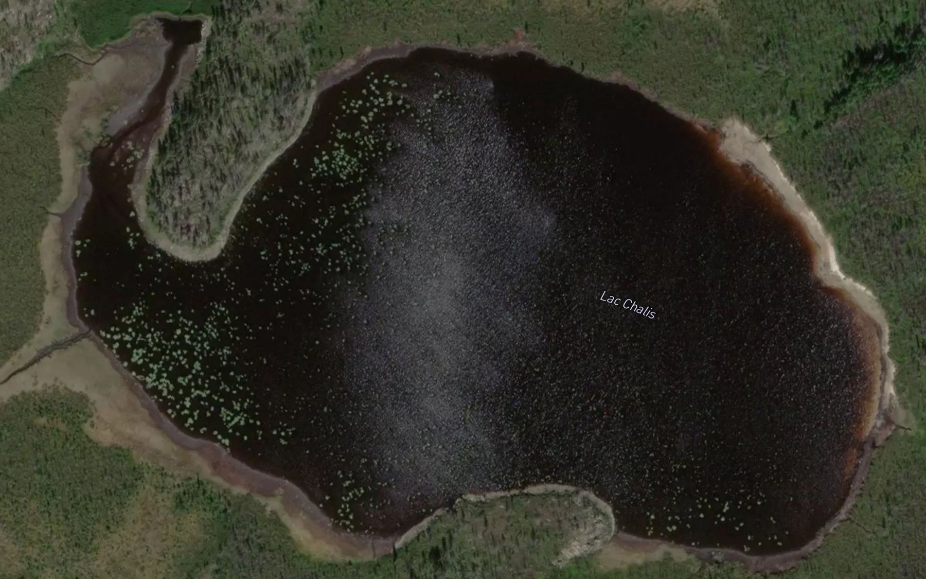 Satellite map of the Lac Chalis