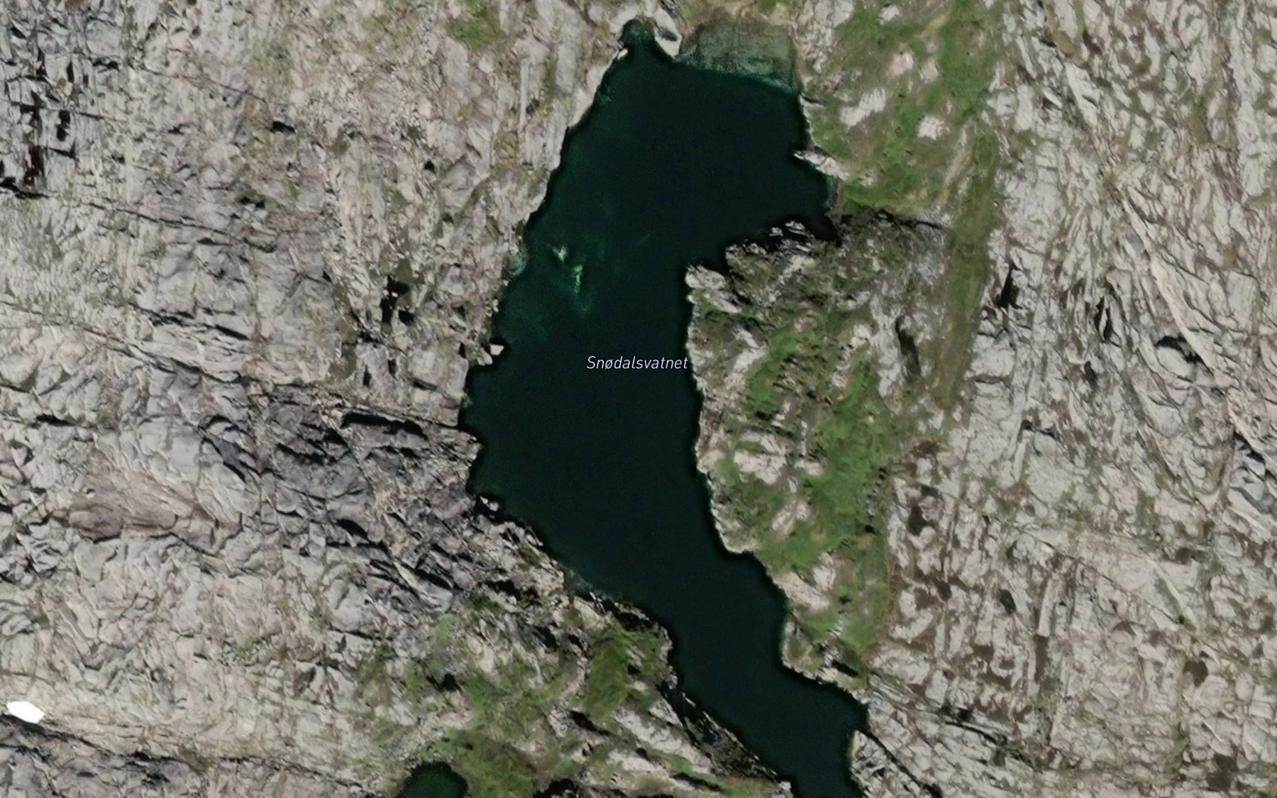 Satellite map of the Snodalsvatnet